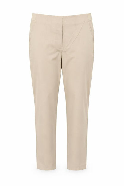 Marks & Spencer Women Beige Chino Trousers Size 14 Short