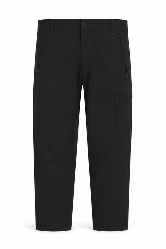EASY Men's Black 36S Tapered Fit Cargo Trousers