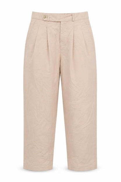 Polo Ralph Lauren Women's Beige Pleated Cotton Chino Trousers Size 6