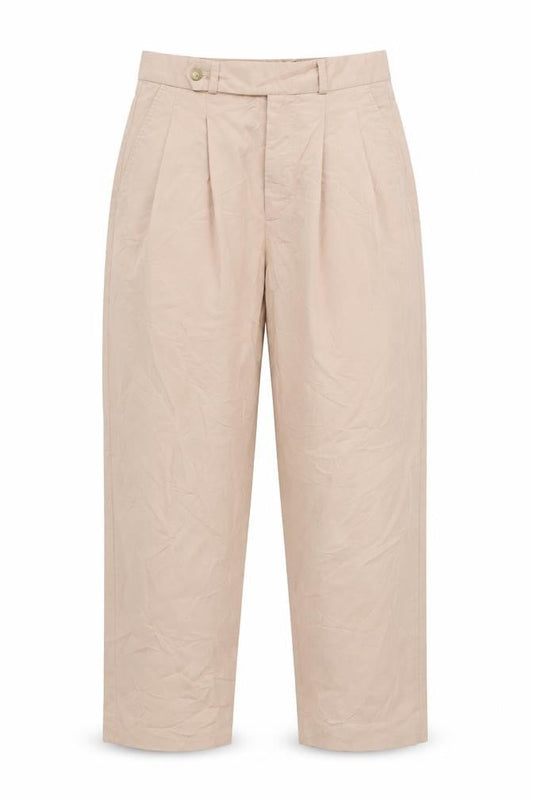 Polo Ralph Lauren Women's Beige Pleated Cotton Chino Trousers Size 6