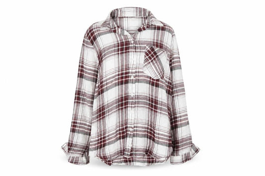Dorothy Perkins Womens UK 12 Plaid Long Sleeve Button-Up Shirt