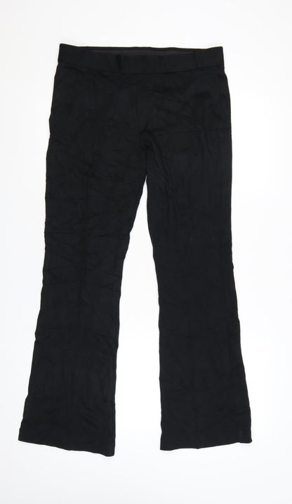Marks and Spencer Women Black Size 14 Stretch Jersey Leggings