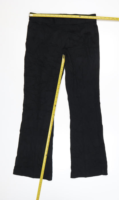 Marks and Spencer Women Black Size 14 Stretch Jersey Leggings