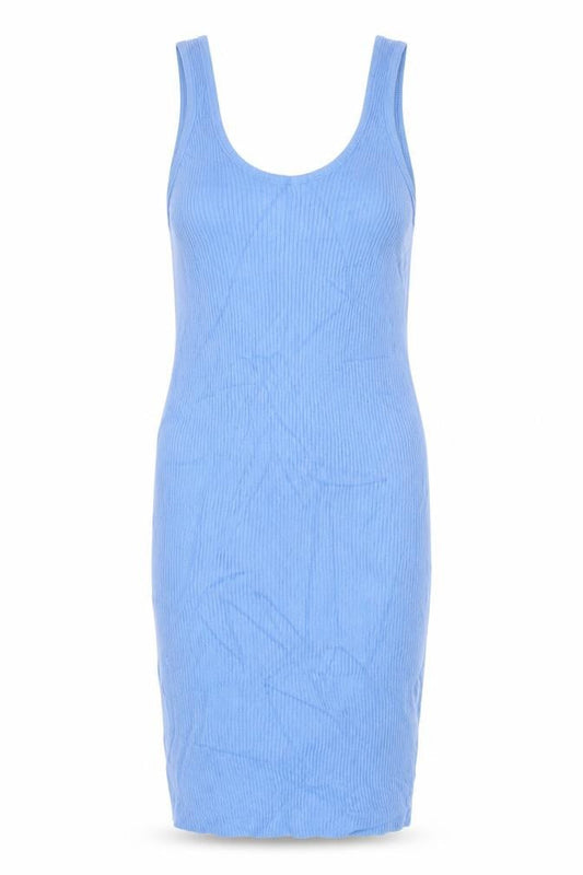 Bershka Women Blue Sleeveless Mini Slip Dress Size S