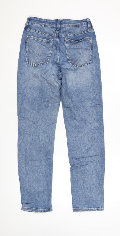 Marks and Spencer Womens Blue Straight Leg Jeans Size 10 Regular