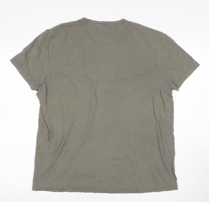 Calvin Klein Men's Green Graphic Print Short Sleeve T-Shirt L
