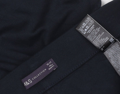 Marks and Spencer Womens Black Size 14 Jersey Leggings Short Length