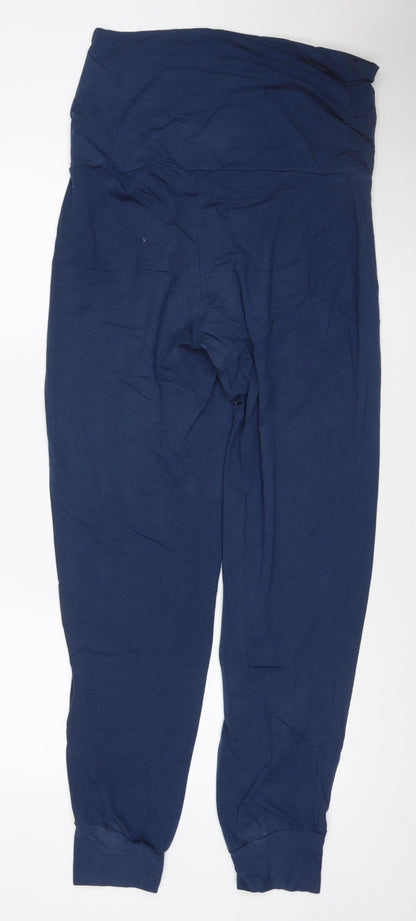 BAM Womens Blue Bamboo Jogger Trousers Size 14