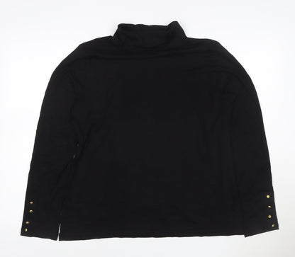 Joe Browns Women’s Black Roll Neck Long Sleeve Top Size 14