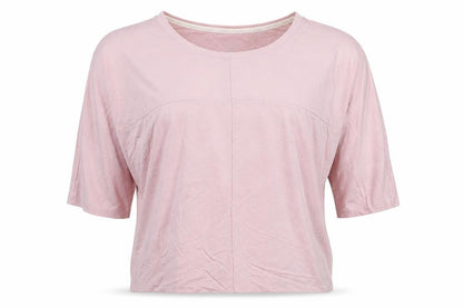 Calvin Klein Women Pink Relaxed 3/4 Sleeve Modal T-Shirt L