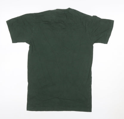 Vans Men's Green XS Graphic Logo Cotton Crew Neck T-Shirt