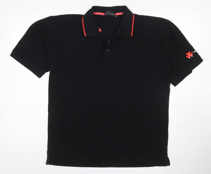 Massey Ferguson Men's Black XL Cotton Polo Shirt