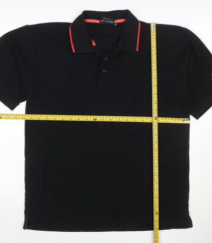 Massey Ferguson Men's Black XL Cotton Polo Shirt