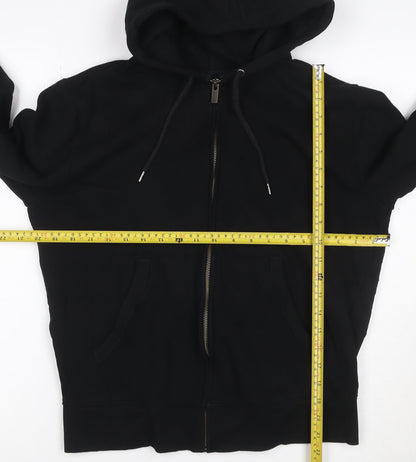 Marks and Spencer Men's Black Full Zip Hoodie Size S
