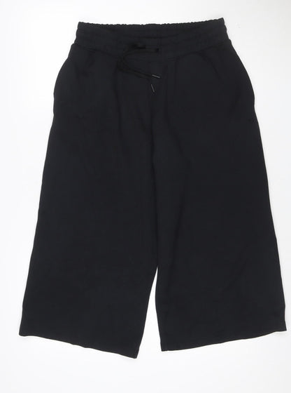 Marks and Spencer Goodmove Women's Black Size 12 Wide-Leg Activewear Trousers