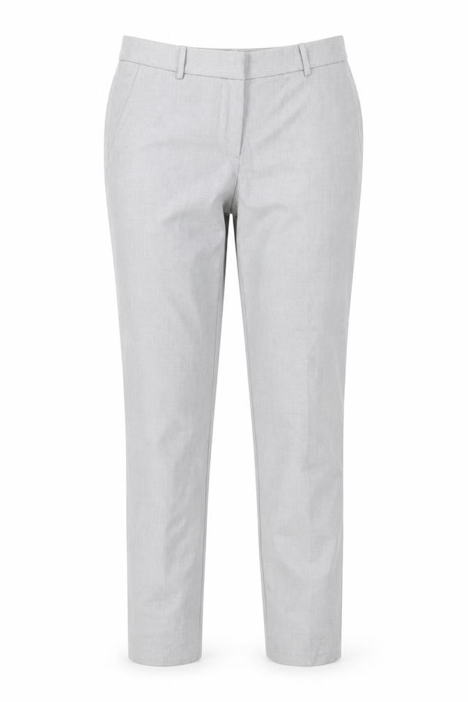 H&M Men's Grey Slim Fit Check Chino Trousers XS