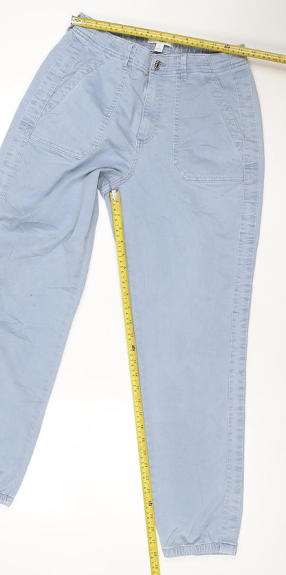 Marks and Spencer Women's Blue Tapered Regular Fit Jeans Size 12