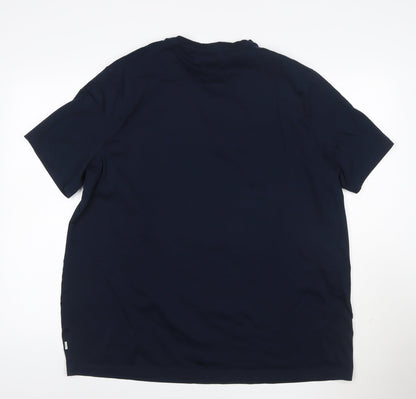 Marks and Spencer Autograph Men's Navy 3XL Supima Cotton T-Shirt