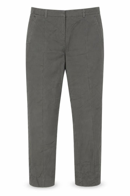 Front view of Oasis Green Lyocell Slim Fit Chino Trousers, size 10