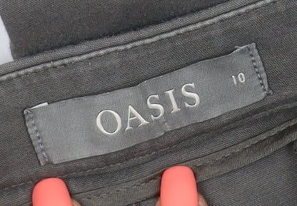 Oasis Green Lyocell Slim Fit Chino Trousers Size 10