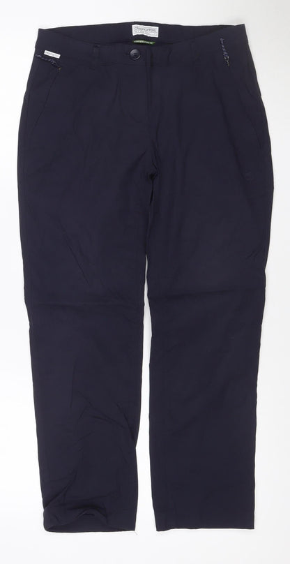 Craghoppers Women's Blue Size 10 Lightweight Travel Trousers