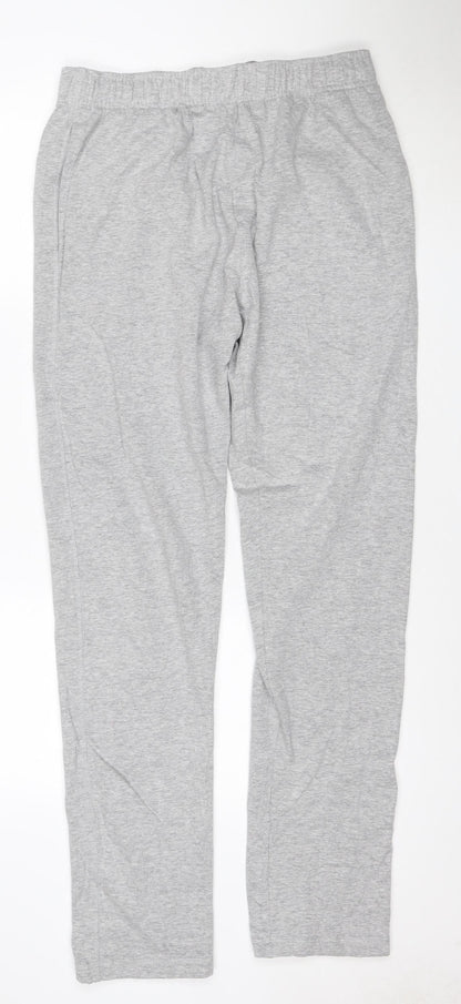 Marks and Spencer Men's Grey Regular Fit Jogger Trousers L