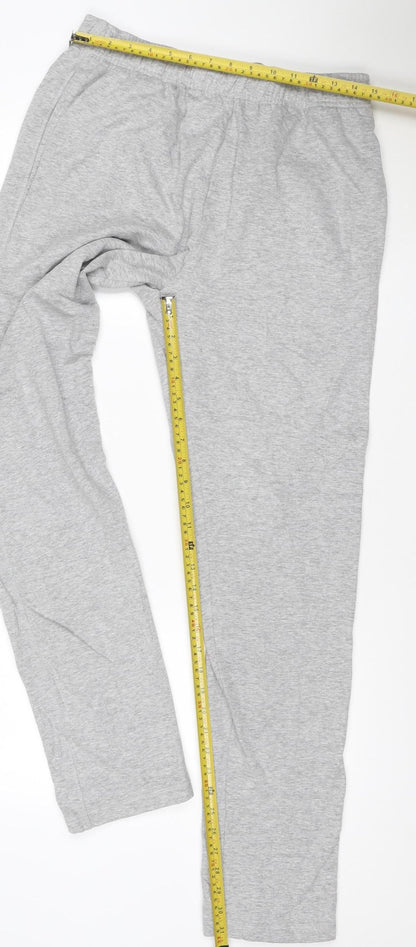 Marks and Spencer Men's Grey Regular Fit Jogger Trousers L