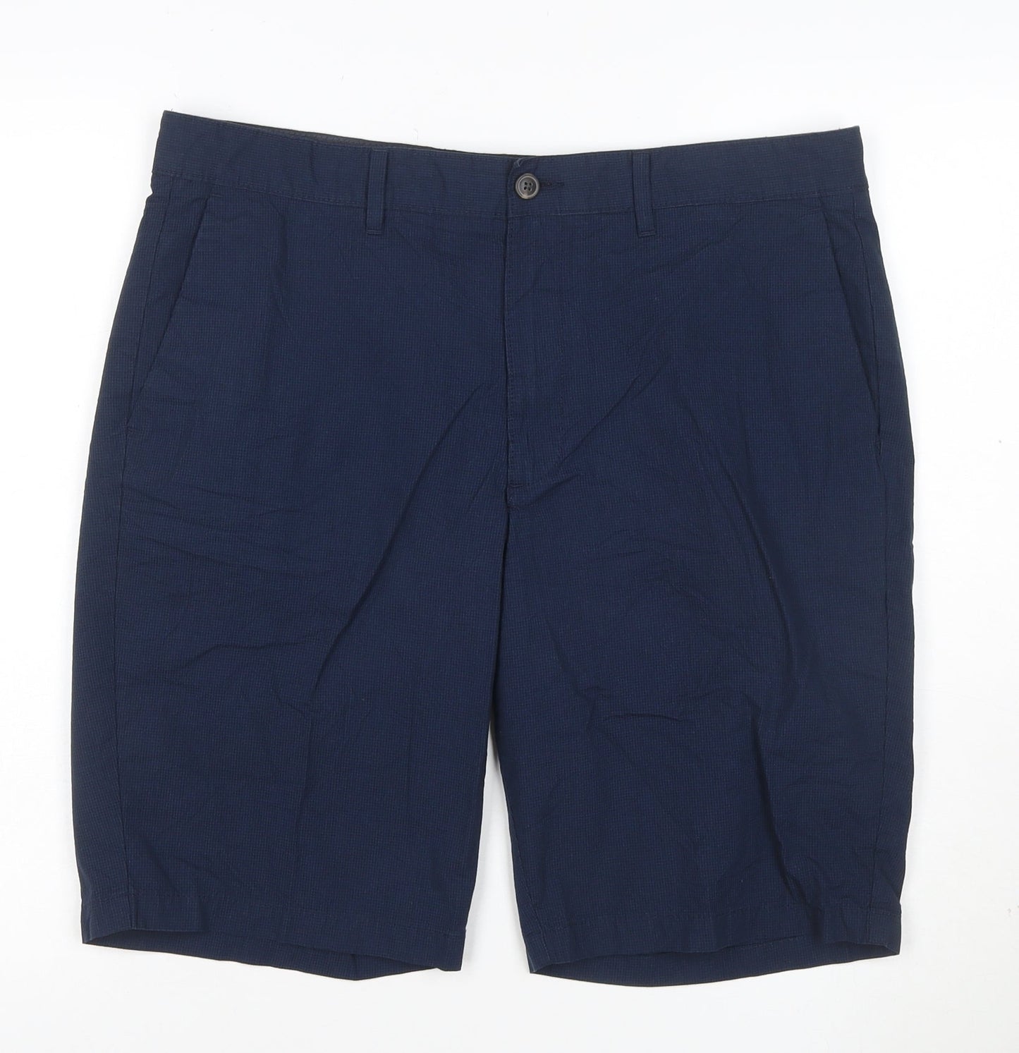Marks and Spencer Mens Blue 36 Chino Shorts Casual Regular Fit