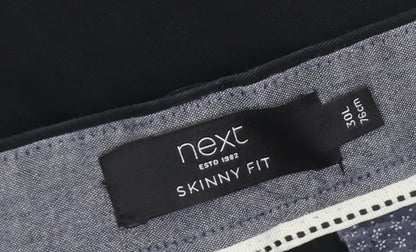 Next Men’s Black Skinny Fit Chino Trousers 30W 31L Cotton Stretch