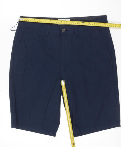 Marks and Spencer Men’s Blue Chino Shorts Size 32 Regular Fit