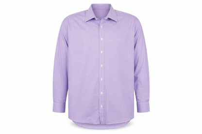 Marks and Spencer Men's Purple Regular Fit Long Sleeve Cotton Shirt Size 18 46