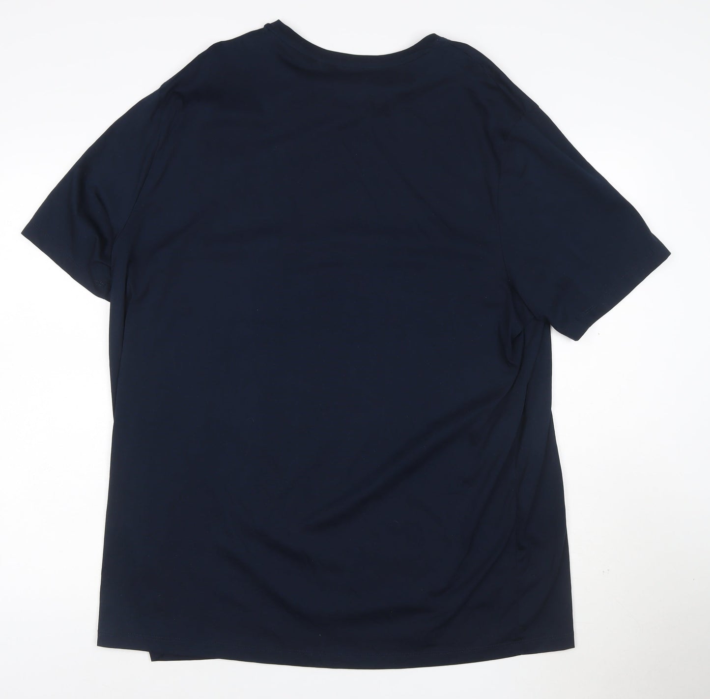 Marks and Spencer Autograph Men's Navy Supima Cotton 3XL Crew Neck T-Shirt