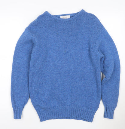 Country Collection Women's Blue Wool Pullover Jumper M