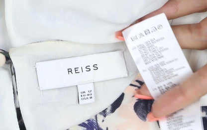 Reiss Women's Multicoloured Floral Sheath Dress Size 12