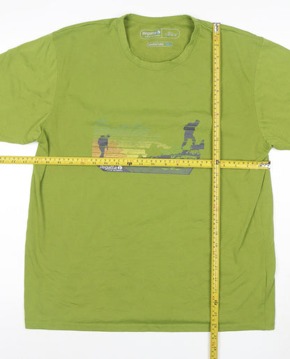Regatta Men’s Green Adventure Tech Outdoor Graphic T-Shirt Size L