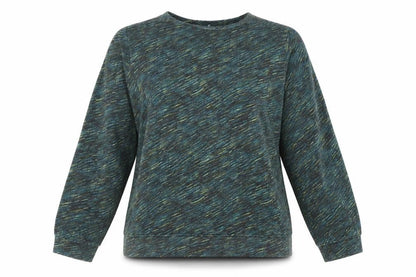 Jaeger Women’s Multicoloured Cotton Pullover Sweatshirt Size M