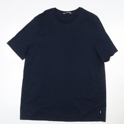 Autograph Men’s Blue 2XL Supima Cotton Crew Neck T-Shirt
