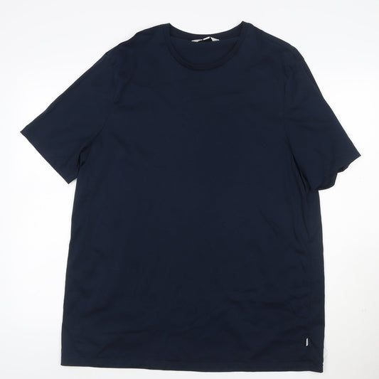 Autograph Men’s Blue 2XL Supima Cotton Crew Neck T-Shirt
