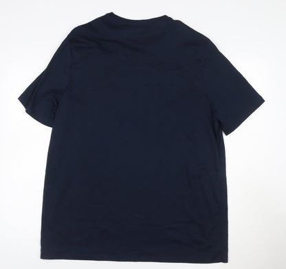 Autograph Men’s Blue 2XL Supima Cotton Crew Neck T-Shirt