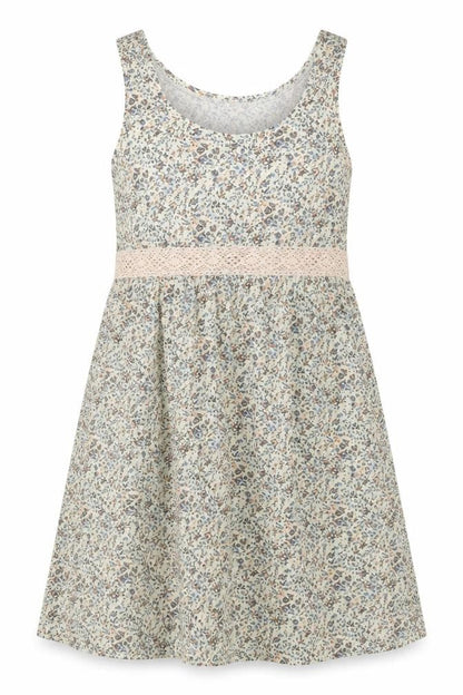 H&M Women's Multicoloured Floral A-Line Sleeveless Cotton Dress Size 8