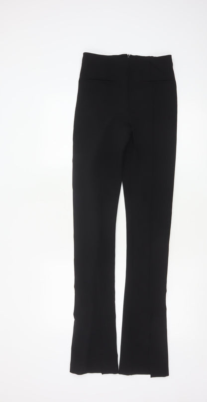 Zara Women’s Black XS Flared Trousers Polyester Blend Workwear