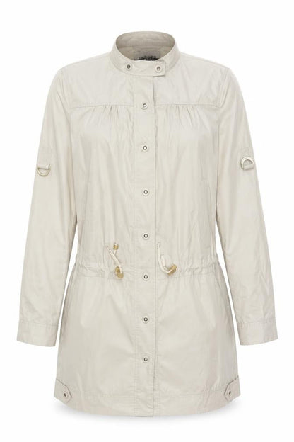 Jaeger Women's Beige Anorak Jacket UK 12 Lightweight Polyester