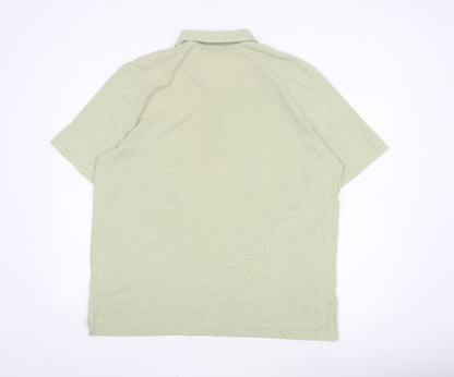 Jack & Jones Premium Men’s Beige 1/4 Zip Polo Shirt XXL Cotton