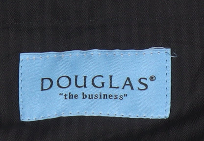 Douglas Men's Grey Wool Blend Dress Pants 40R Regular Fit