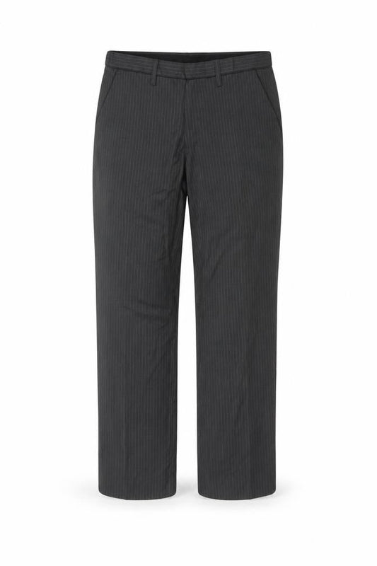 Next Men’s Grey Pinstripe Regular Fit Dress Trousers 34W M