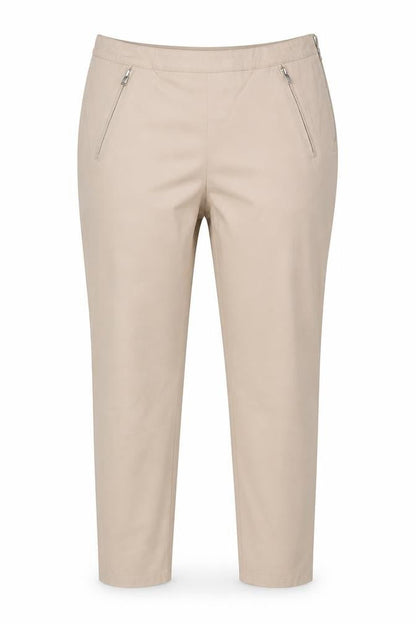 Marks and Spencer Women’s Beige Chino Trousers Size 16 Stretch Comfort