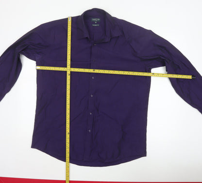 Taylor & Wright Men's Purple Long Sleeve Tailored Fit Shirt 16.5