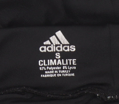 Adidas Women Black Climalite Leggings S Slim Fit Activewear