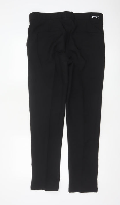 Slazenger Men's Black XL Straight Leg Dress Pants Trousers