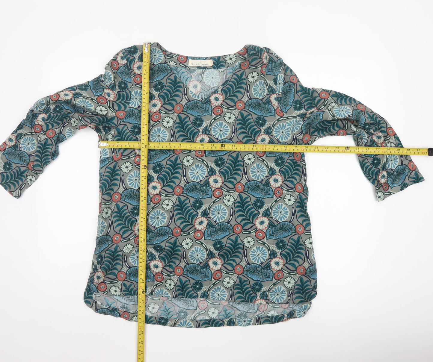 Seasalt Cornwall Women’s Multicoloured Floral Tunic Top Size 16